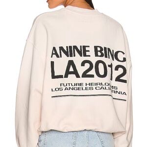 Anine Bing Jaci Sweatshirt Washed Pink XS